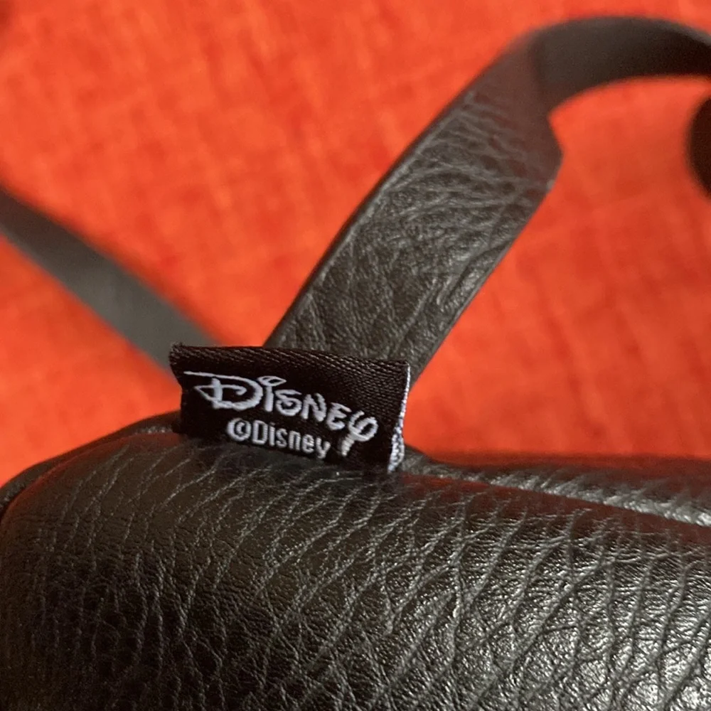 Disney x Typo Black Faux Leather Vegan Mickey Ear Mouse Backpack